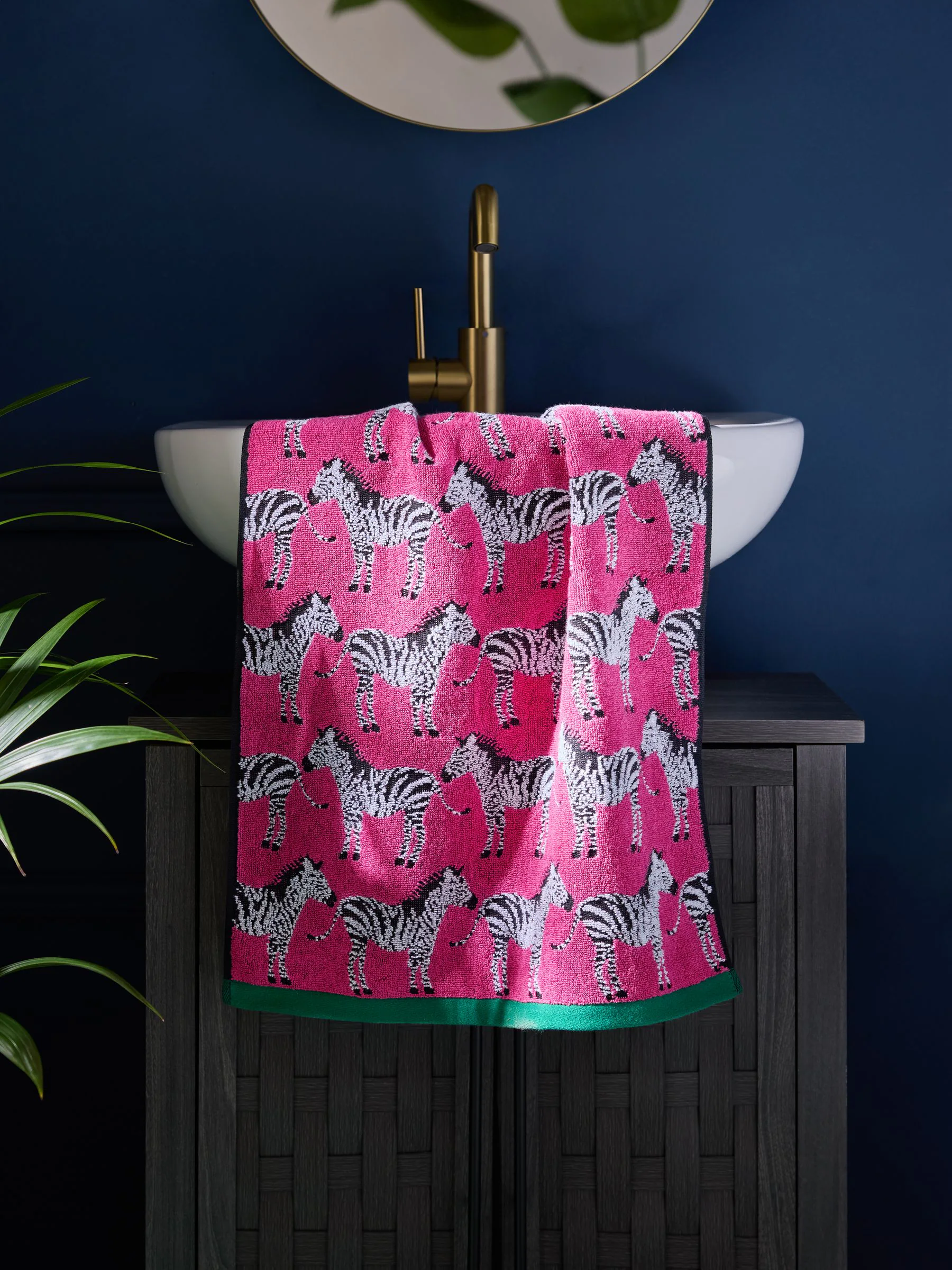 Zebra 100% katoenen handdoeken