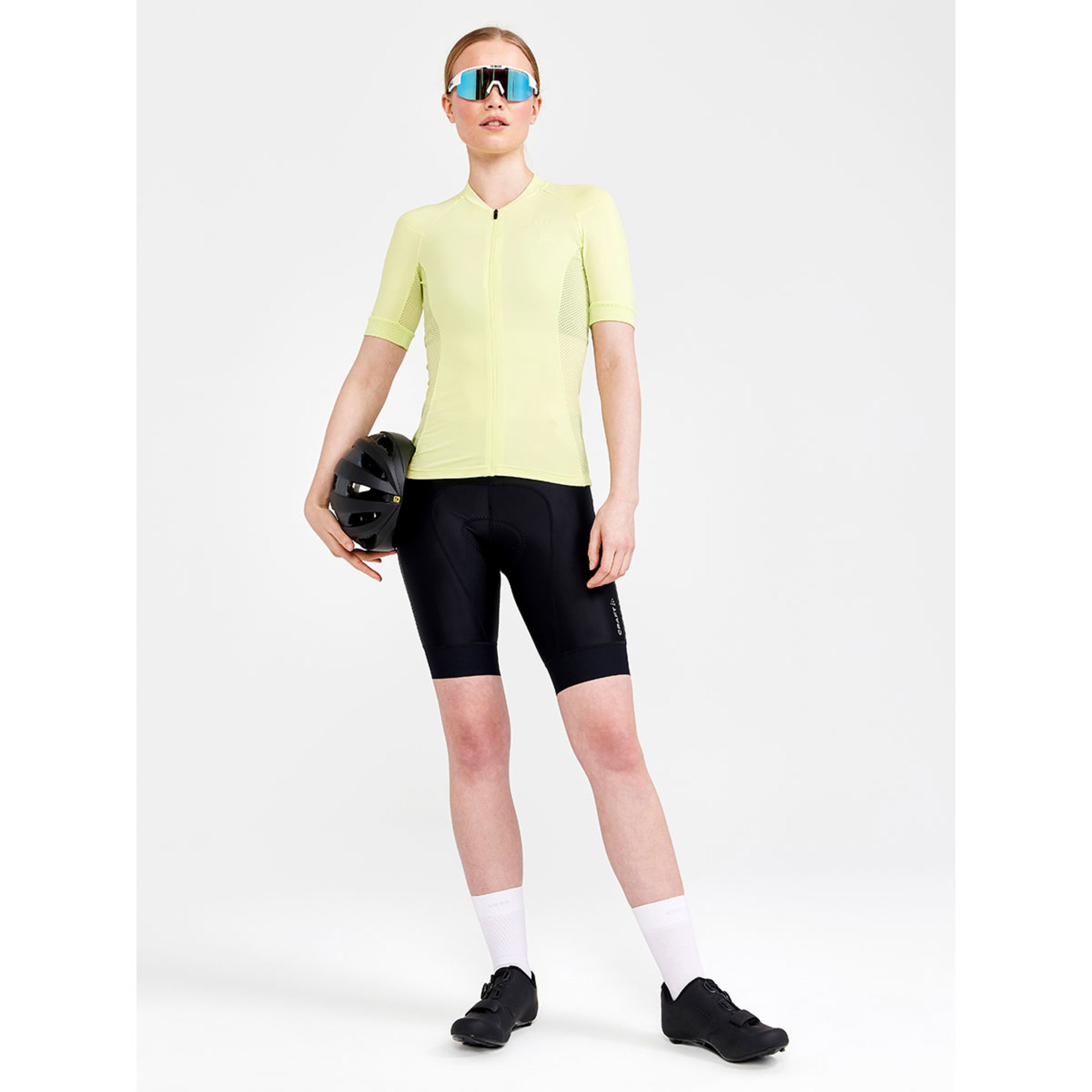 Craft ADV Endurance Fietsshirt Korte Mouwen Geel Dames