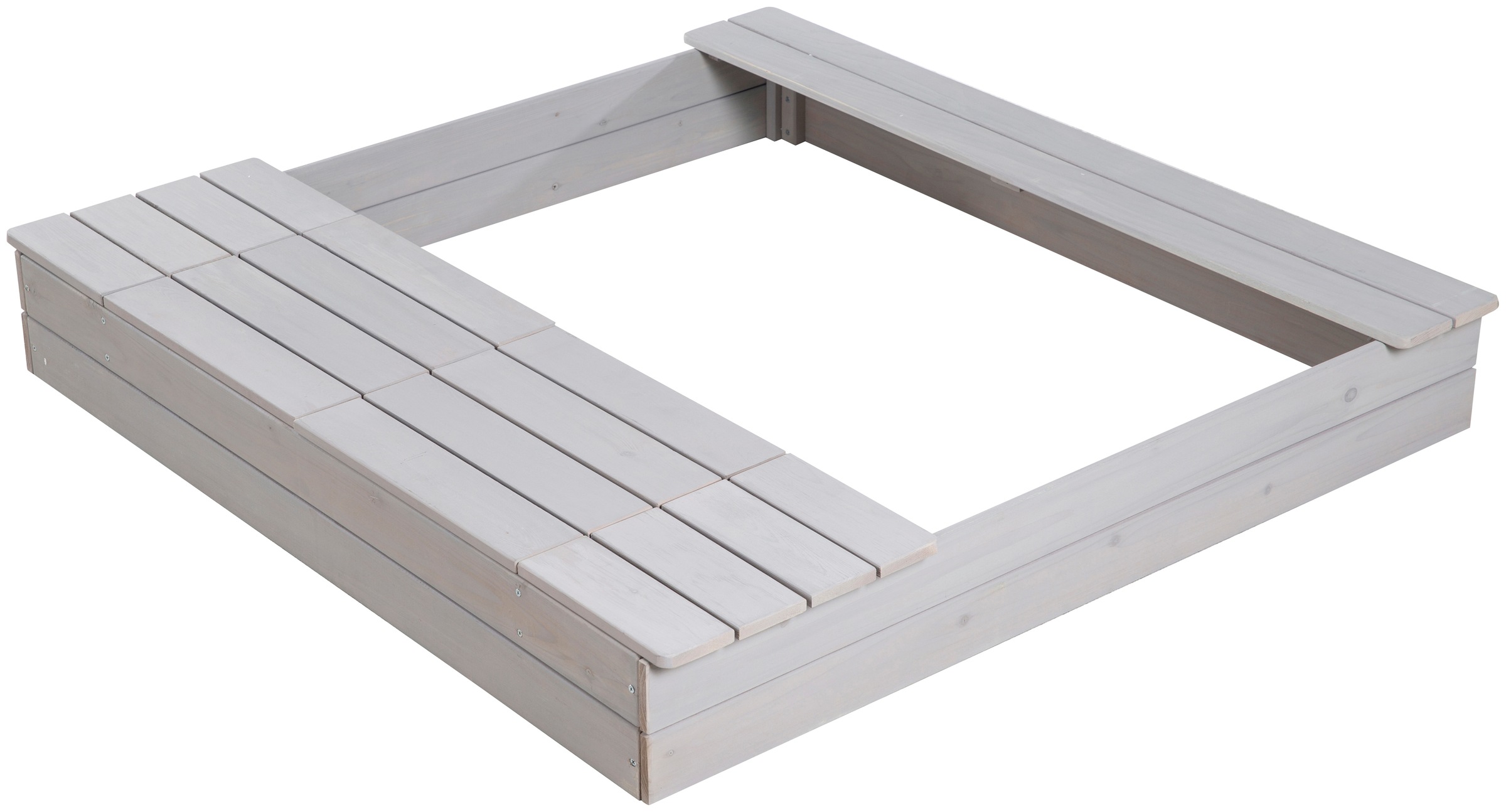 roba® Sandkasten »Outdoor+« 2 Spielwannen und 4 abnehmbaren Sitzplätzen, HxBxT: 17,5x125x120 cm