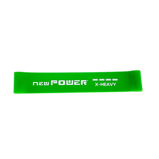 Faixas elásticas Newpower para fitness, feitas de látex natural, com altíssima resistência.