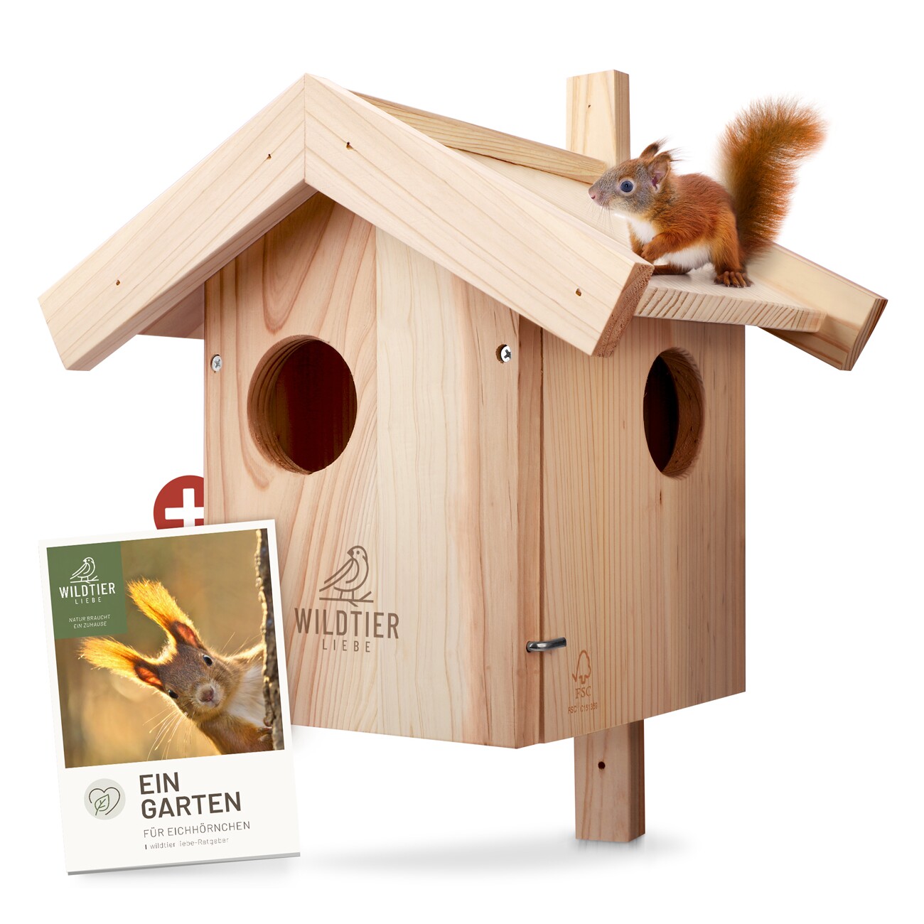 wildtier liebe Eichhörnchen Kobel