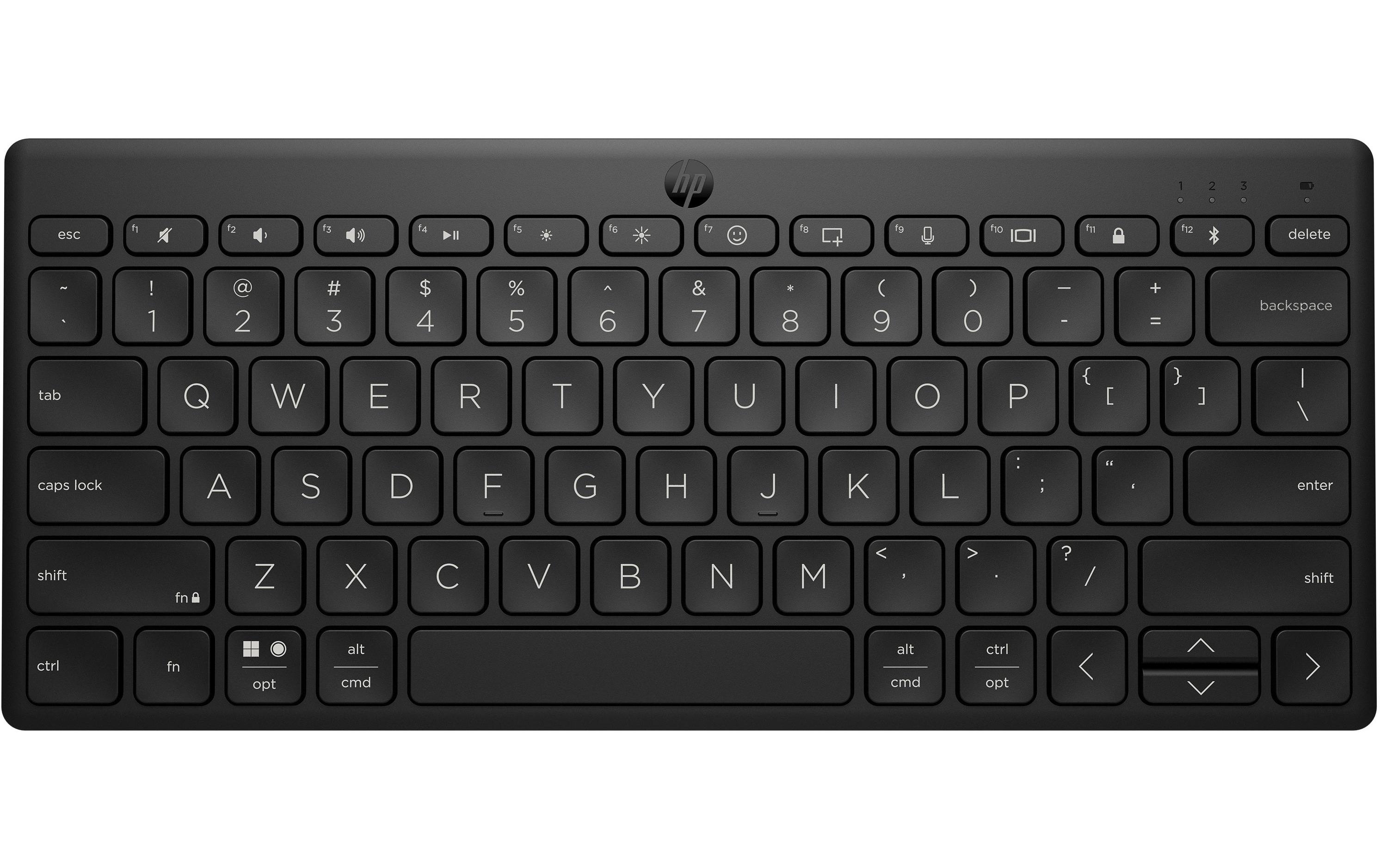 Tastatur 350 Compact Keyboard BlackKompakte Bluetooth Tastatur