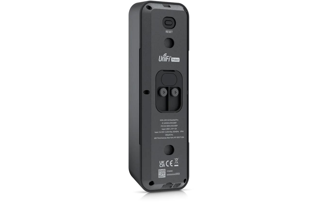 IP Türstation UVC-G4 Doorbell Pro Schwarz<br>Premium UniFi Türsprechanlage mit erweiterter Paket-Erkennungskamera und integriertem Display