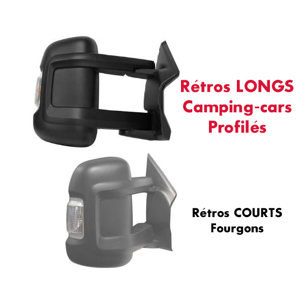 Coques rétros Chrome HTD Camping-Car Ford Transit après 2014