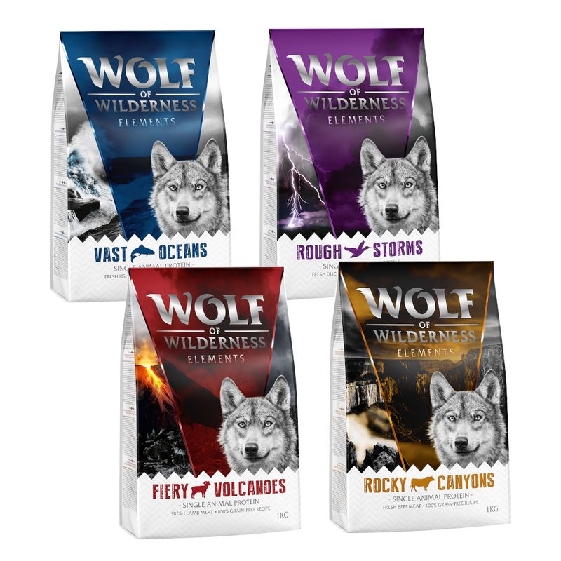 Offre d'essai mixte Wolf of Wilderness Adult Elements