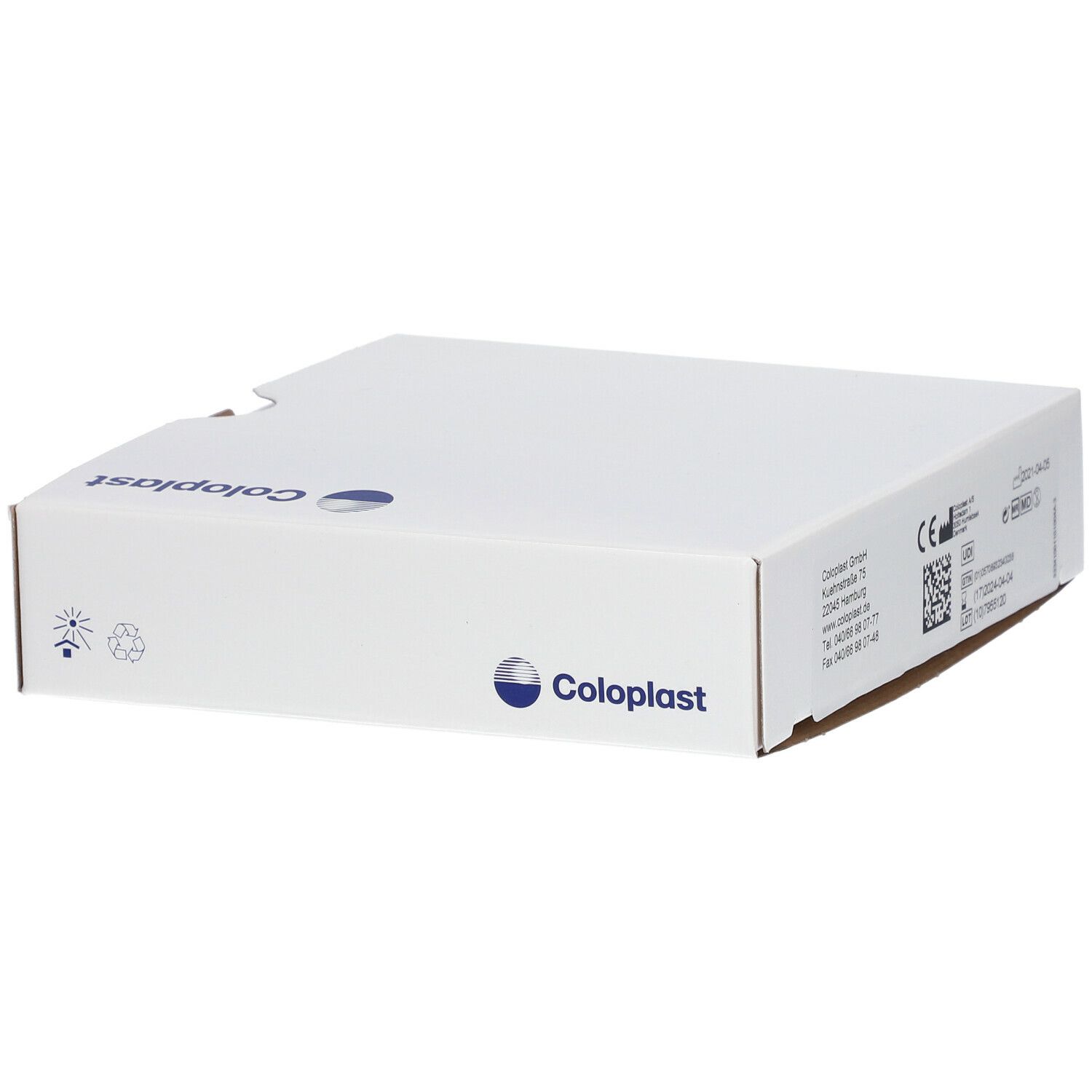 SenSura® Click Basisplatte plan 110x90mm SG10-35mm, RR40mm mit Gürtelbefestigung