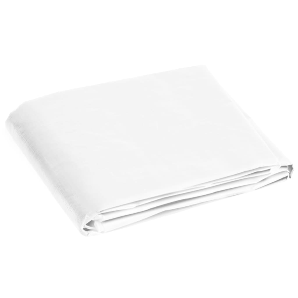 Bâche 180 g/m² 3x6 m blanc pehd