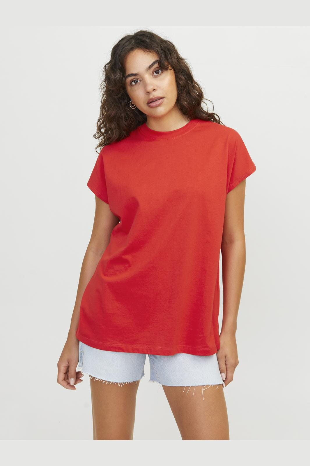 Jjxx Jxastrid Boxy Sl Every Tee 4658867 fiery red