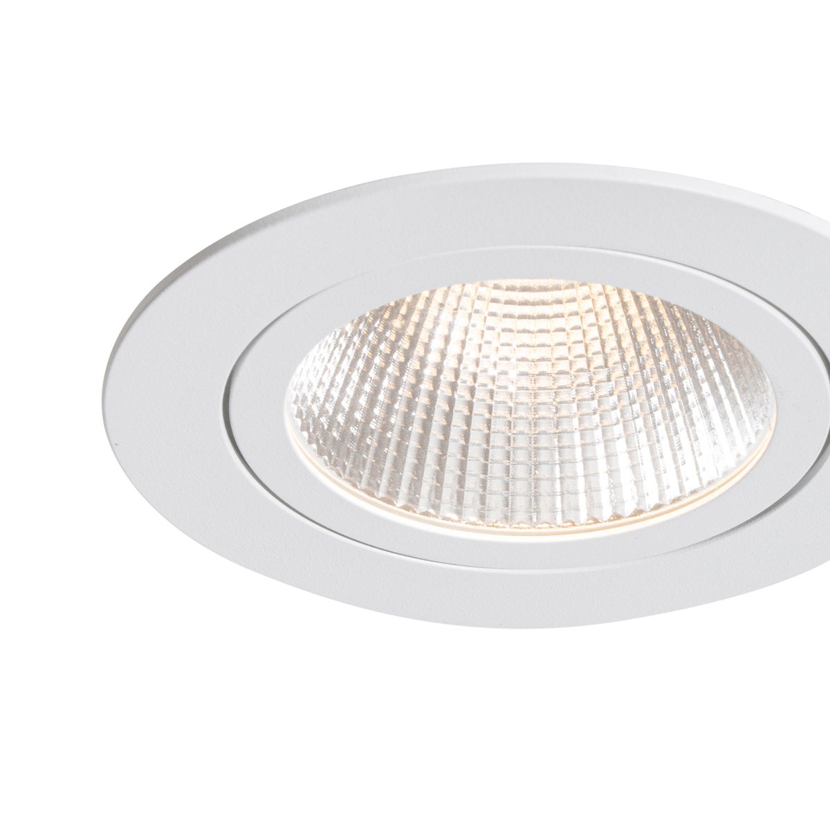 Set van 6 inbouwspot wit 9,5cm incl. LED 1300 lm dimbaar IP65 - Gaius