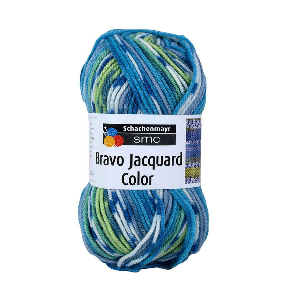 Pelote de laine BRAVO COLOR multicolore COL2080 50g