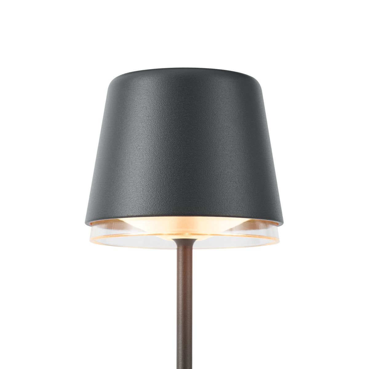 Tafellamp zwart incl. LED IP65 oplaadbaar met laadstation - Treble