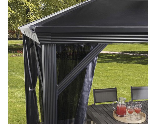 SOJAG Verona 10x10 paviljoen met klamboe 279 x 279 cm antraciet