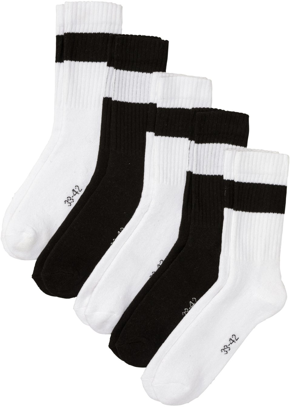 Lot de 5 paires de chaussettes de tennis thermo avec intérieur en éponge avec coton