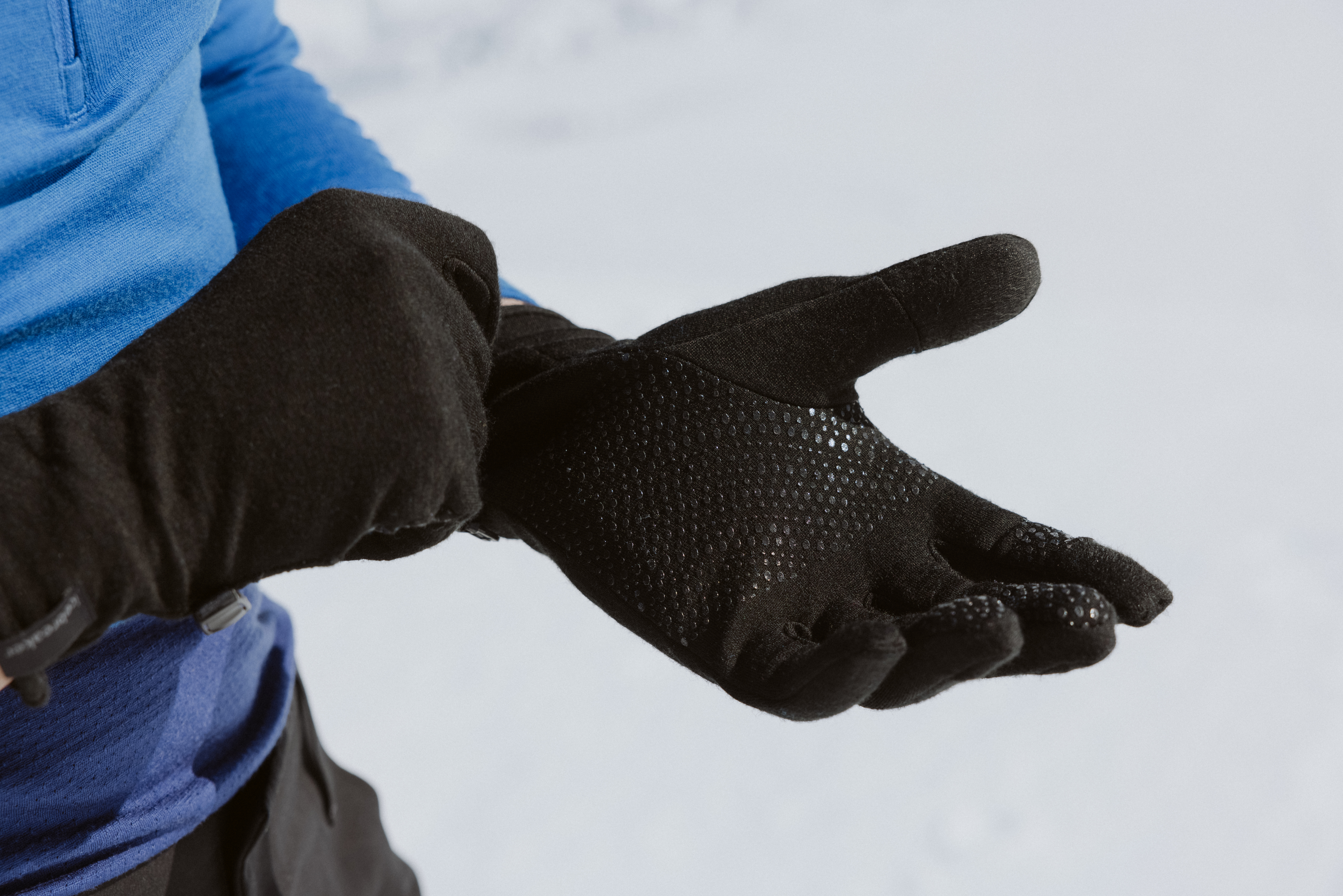 Merino Quantum Gloves Black