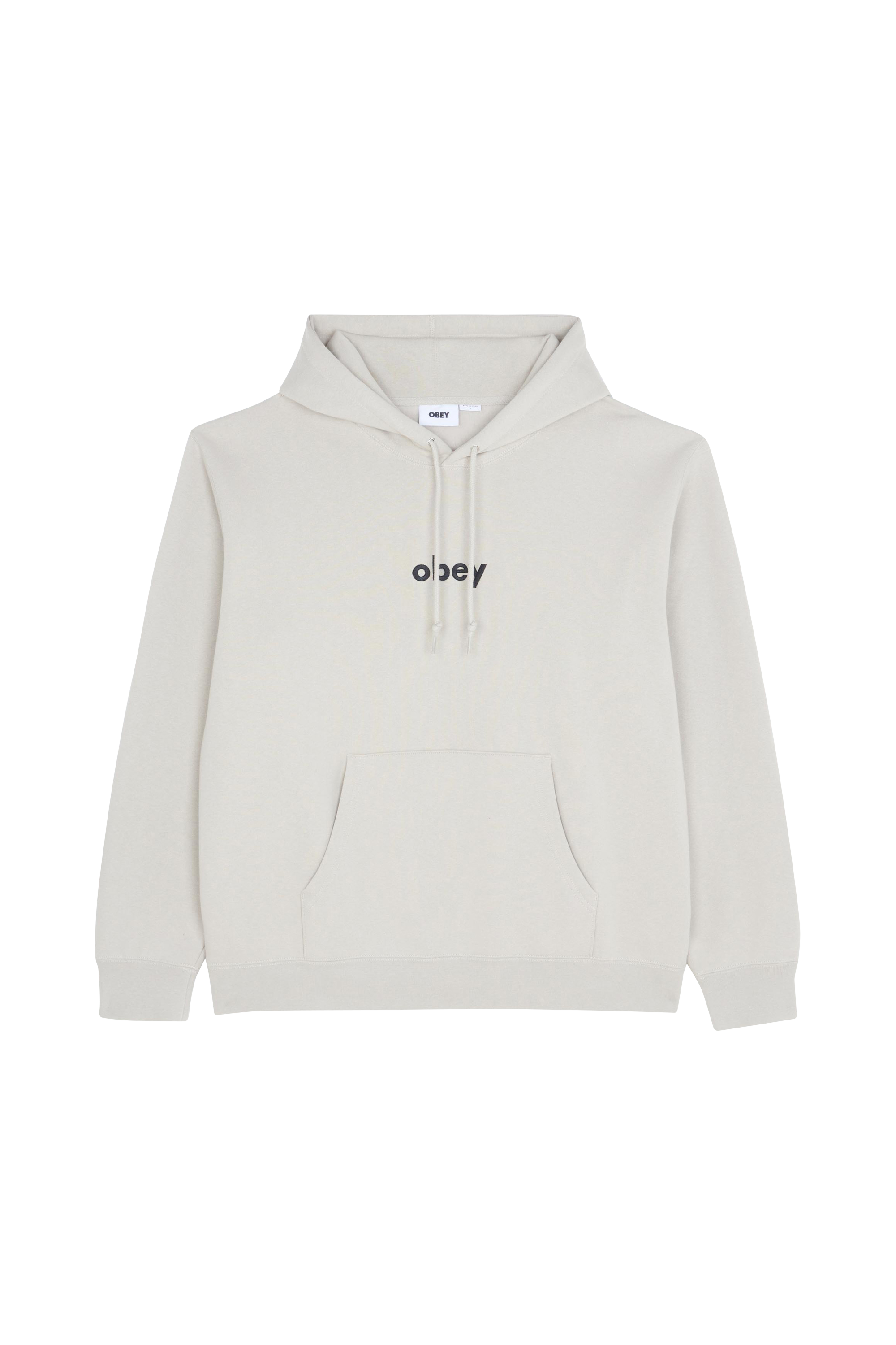 OBEY Hoodie lowercase Beige