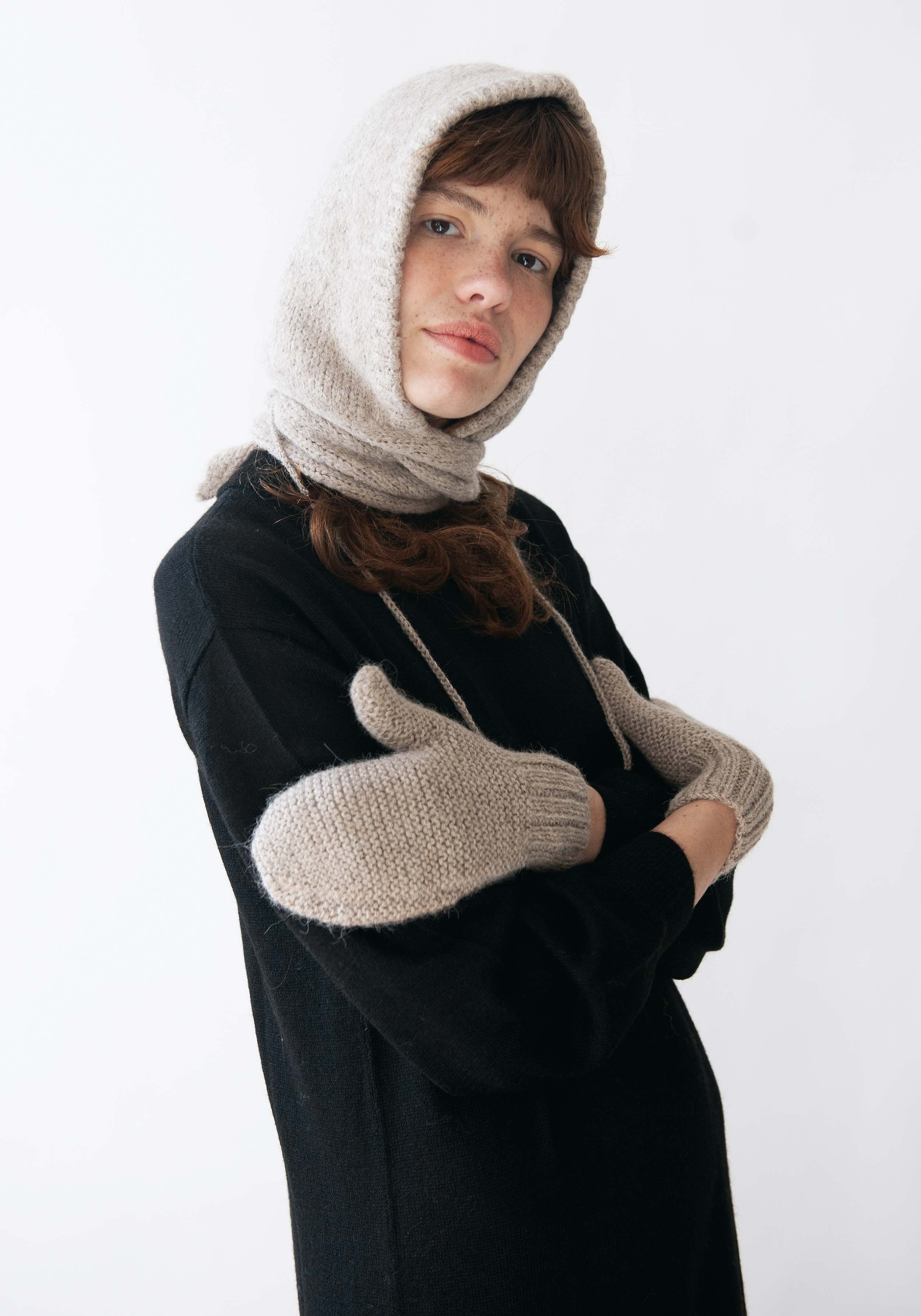 Jungle Folk Wollkapuze Capucha Greige