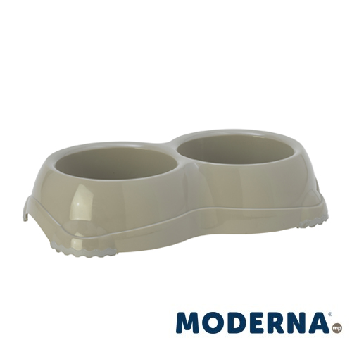 MP SMARTY COMEDOURO DUPLO PARA CÃES Nº 1 (CINZA 2 x 330 ml (24 x 6))