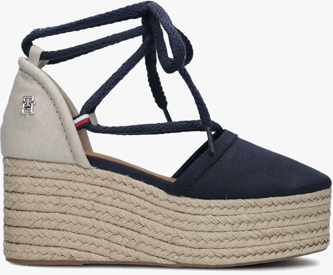 TOMMY HILFIGER blauwe tommy hilfiger espadrilles closed toe flatform