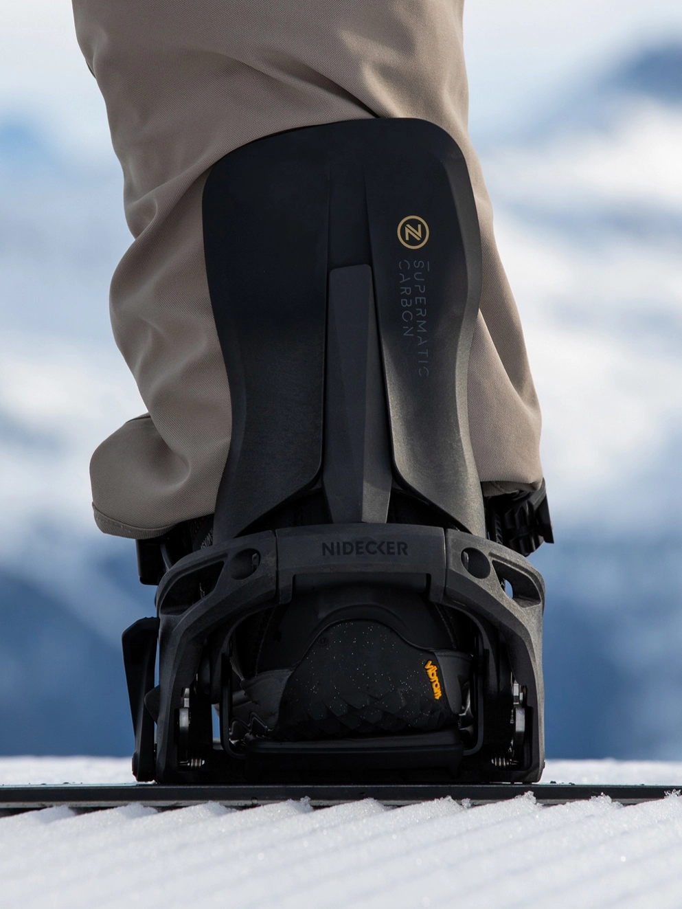 Nidecker Supermatic Carbon 2025 Snowboard Bindings black