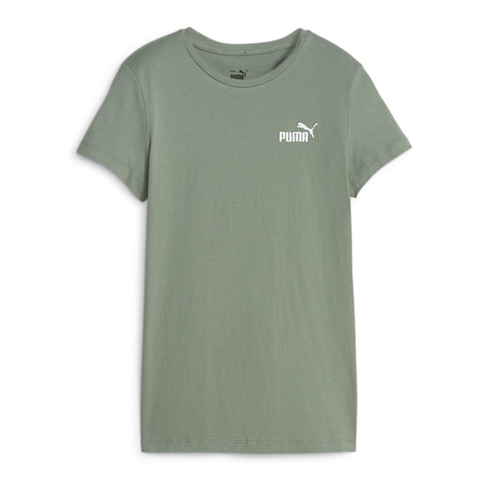Puma T-shirt Kaki Femme Puma Ess+ Embroid