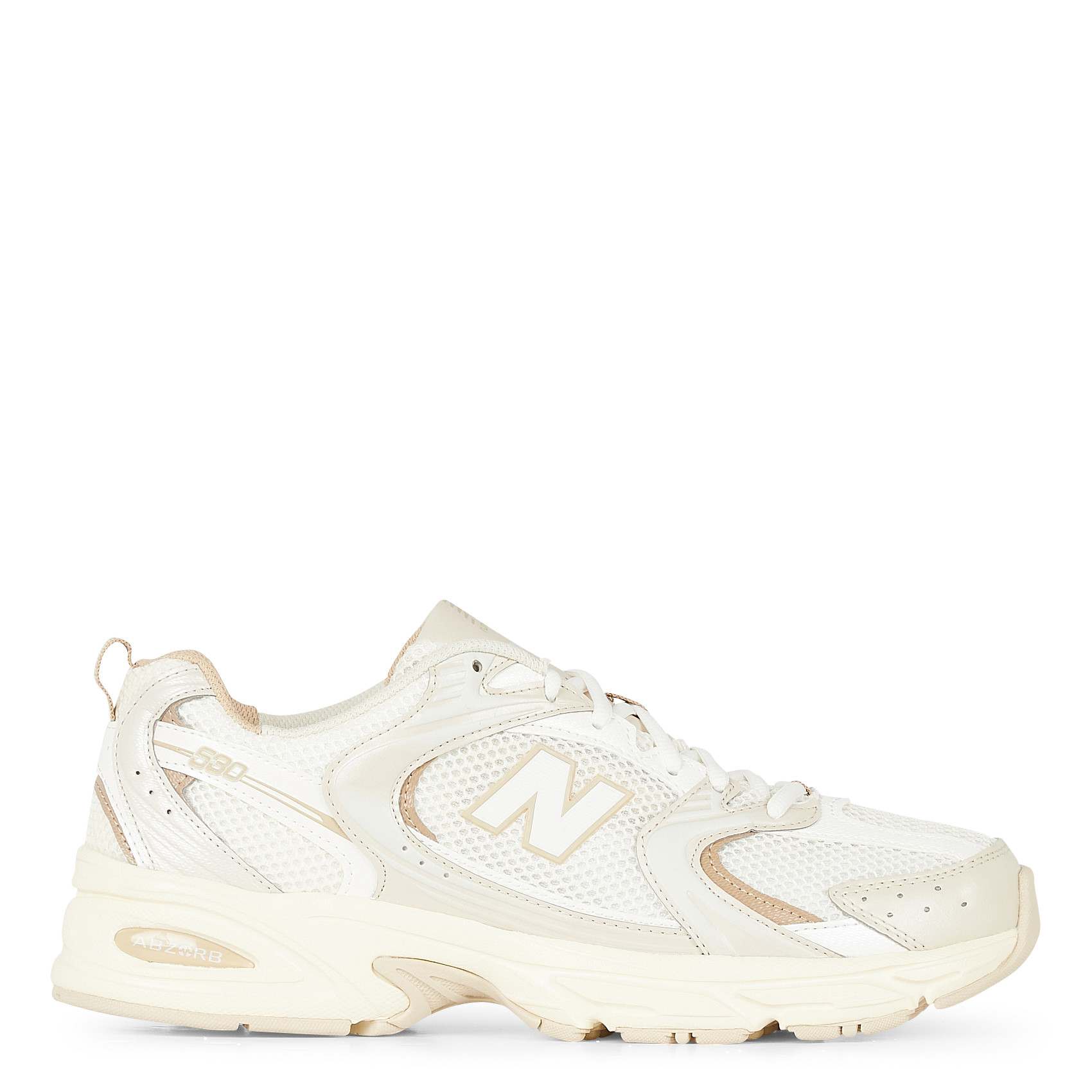 530 - Baskets basses en mesh | Beige