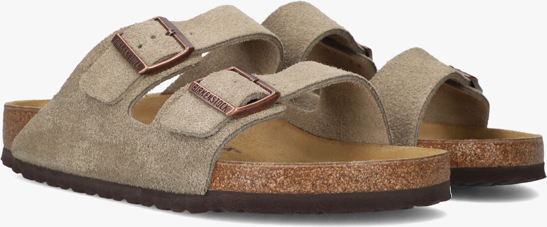 taupe birkenstock slippers arizona heren