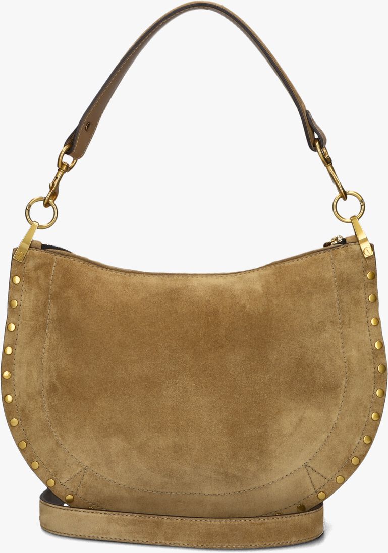 taupe isabel marant handtas oskan soft zip-gb