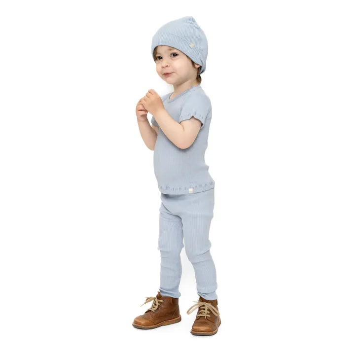 Minimalisma Bonnet en Soie Bambi | Bleu ciel