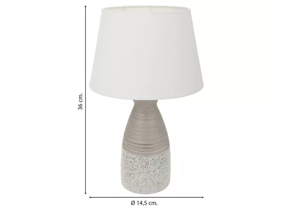 Vase en céramique argentée 13,5x13,5x53h