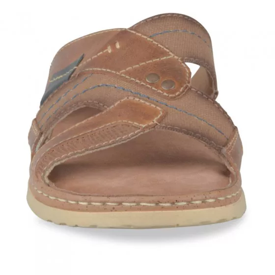 Mules COGNAC MEGIS CASUAL