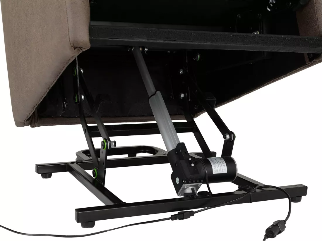 Marko | Fauteuil inclinable électrique et relevable en PU cappucino