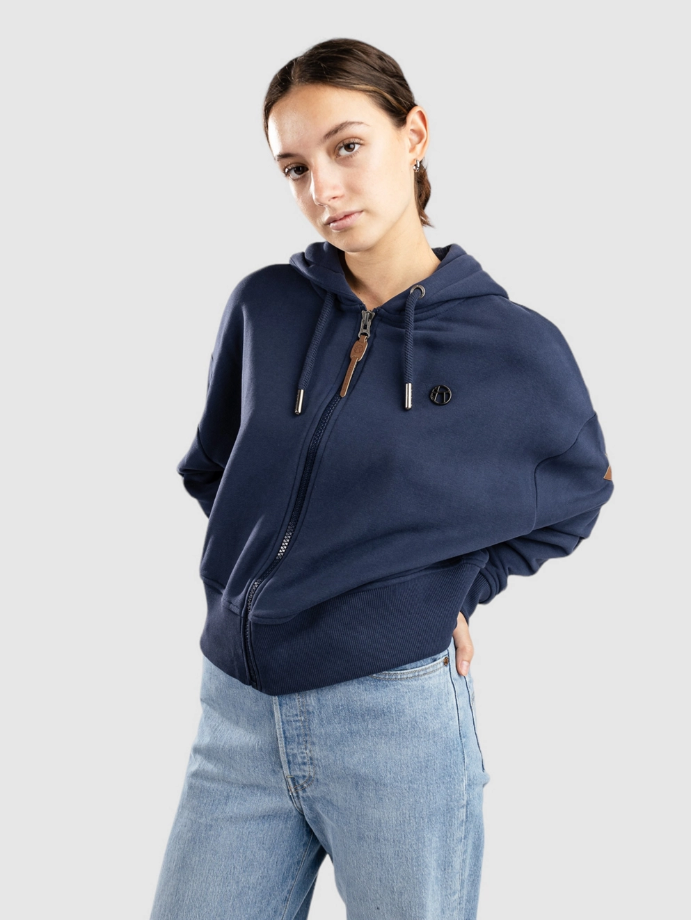 Kazane Lovisa Zip Hoodie black iris