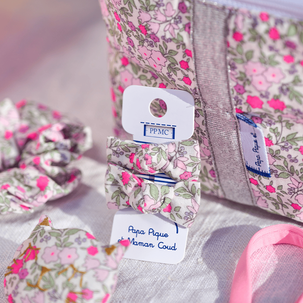 Barrettes Clic-Clac Petits Noeuds Serenade Fluo