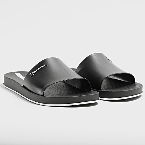 Claquettes Slide Noir Blanc
