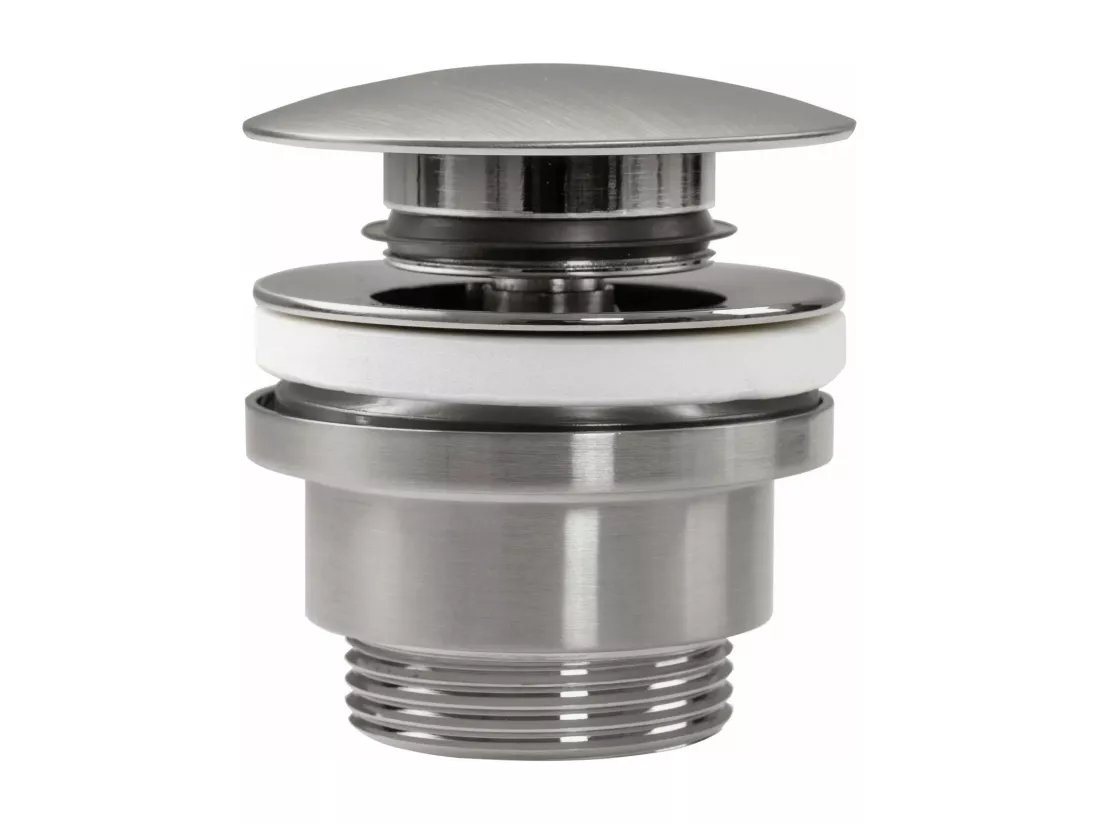 Bonde De Lavabo Universel Clic-Clac Rea Brush Nickel