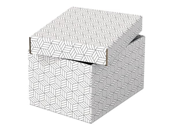 Esselte - Gaveeske - small - 25.5 cm x 20 cm x 15 cm - hvit - pakke av 3