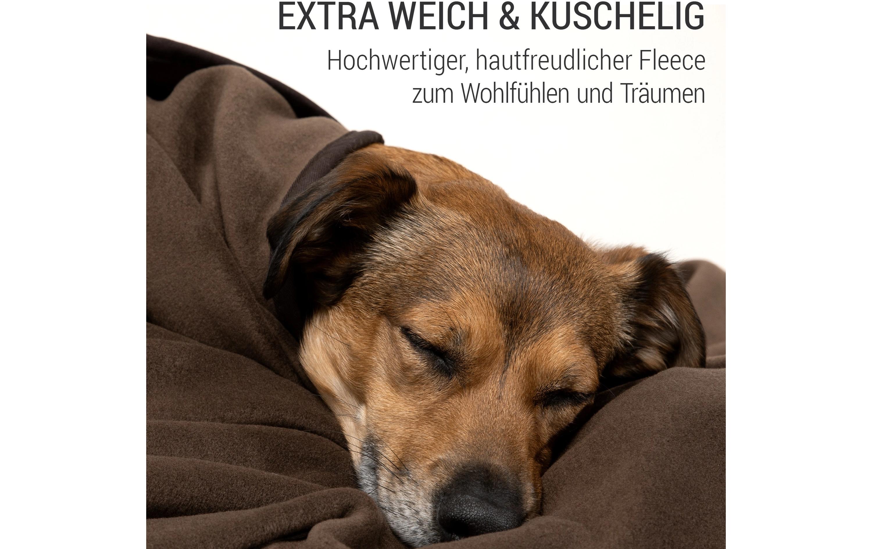 Hunde-Decke Fleece M Braun, 100 x 70 cmKuscheldecke für Hunde