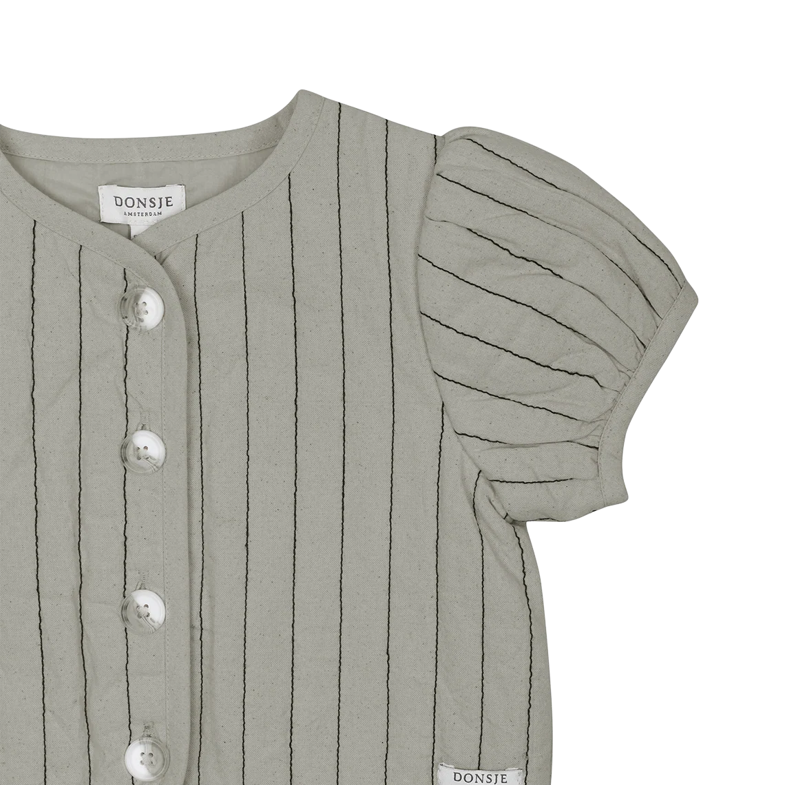 Milenna Jacket | Dusty Green – Thyme Striped