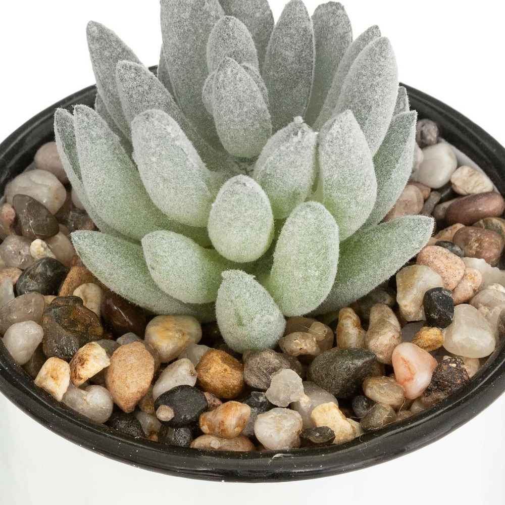 Plante artificielle dans un mug en métal h 10.5 cm