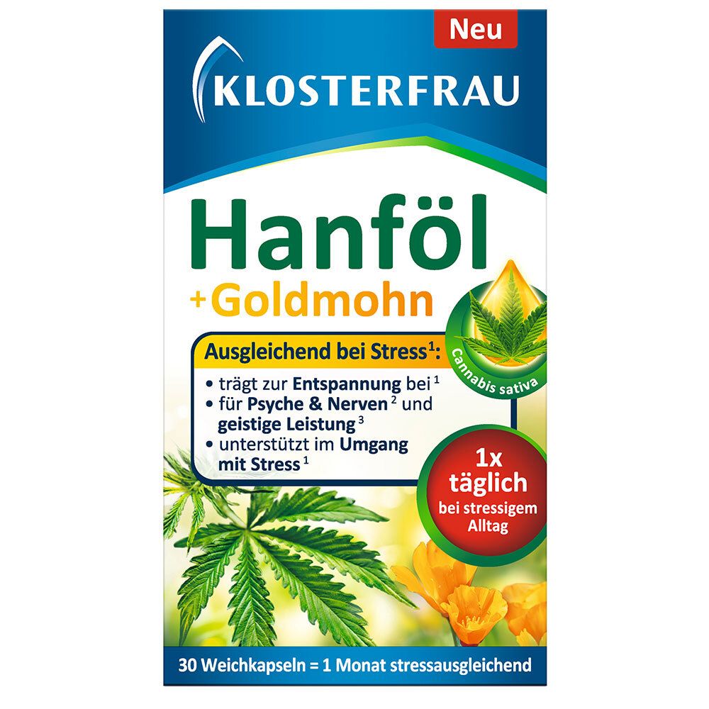 KLOSTERFRAU Hanföl + Goldmohn