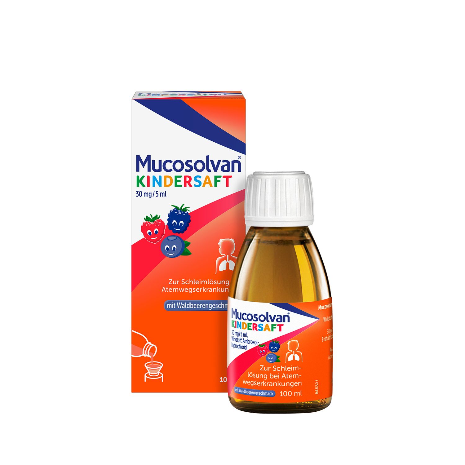 MUCOSOLVAN Kindersaft, Schleimlöser bei Husten, Hustenlöser
