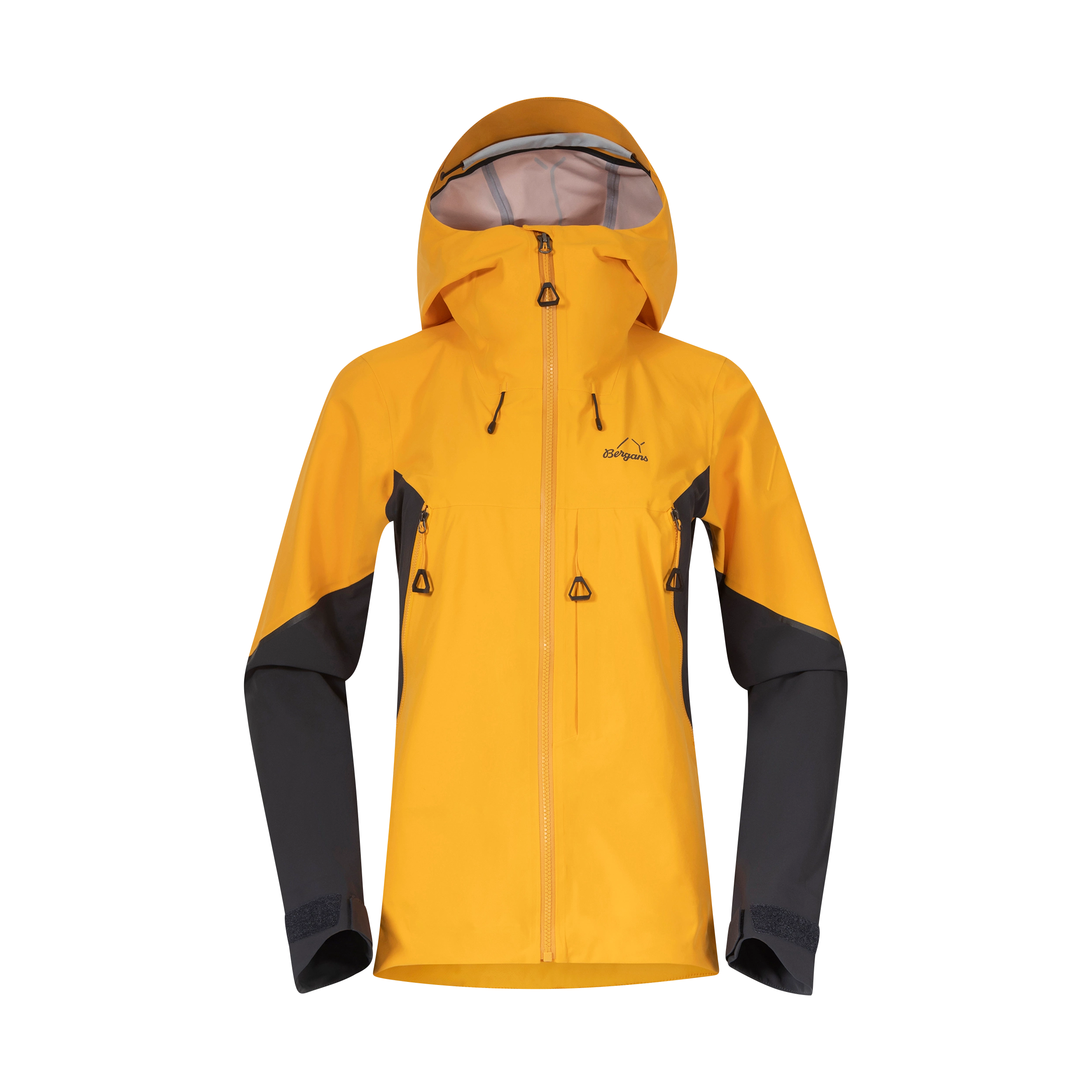Y MountainLine Hybrid Softshell Jacket Women Mango Yellow / Dark Shadow Grey