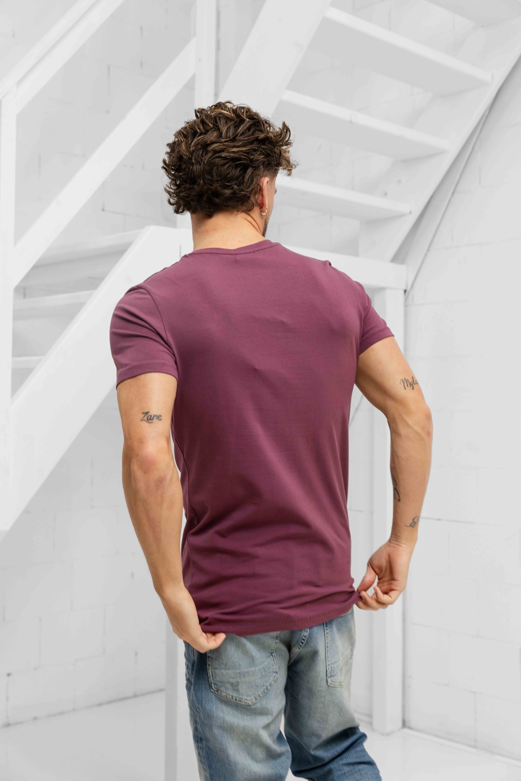 AB Lifestyle Essential T-Shirt Heren Paars