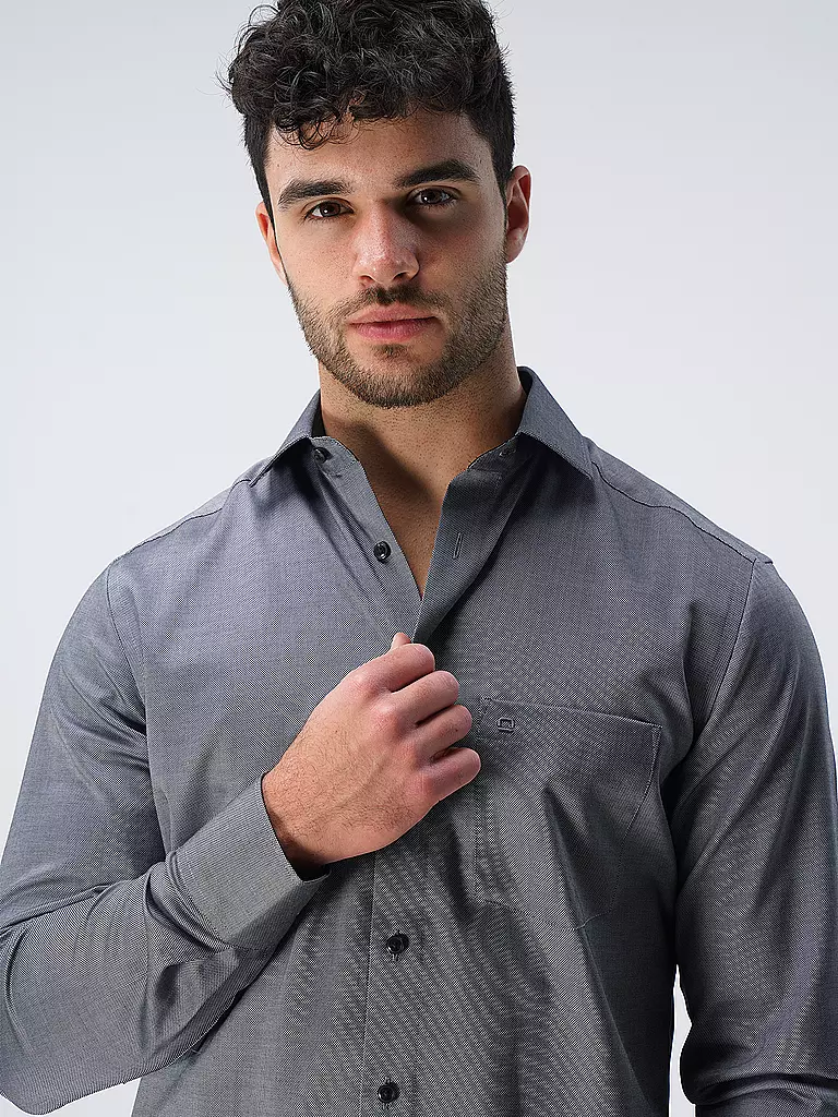 OLYMP Hemd Modern Fit grau