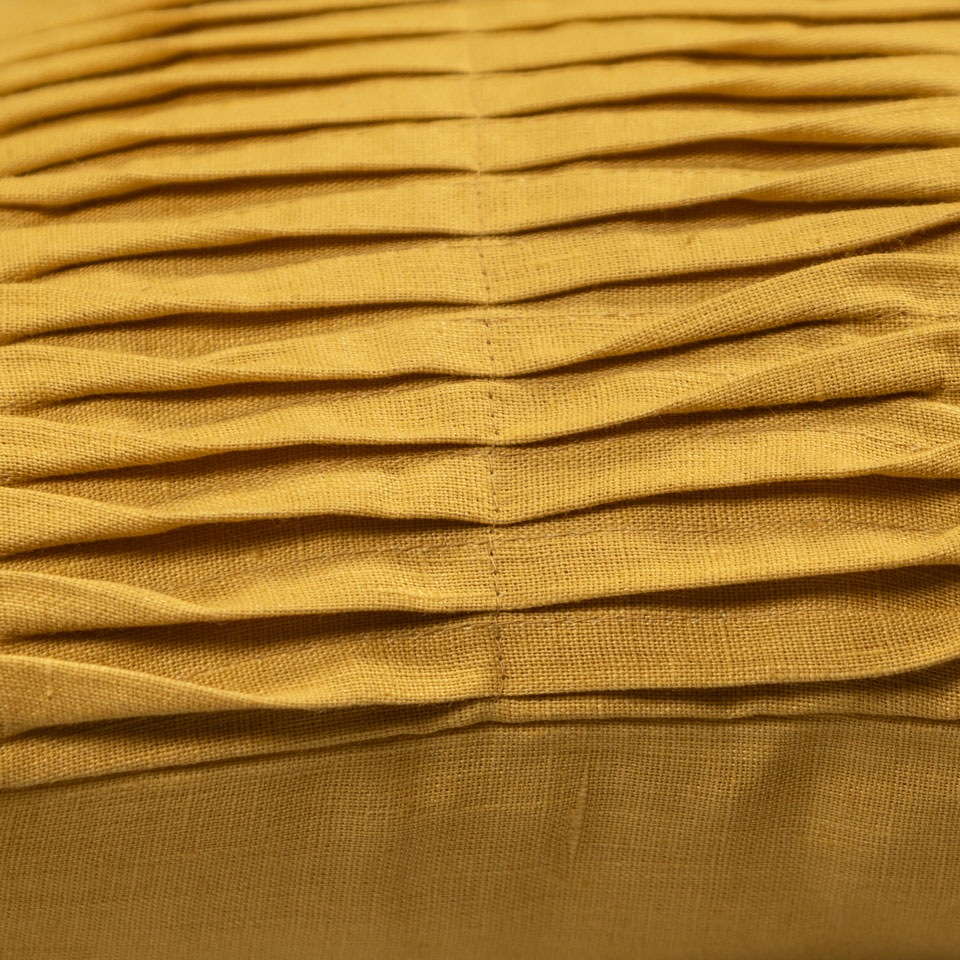 Sierkussen Small wave linnen ochre 35x50 cm