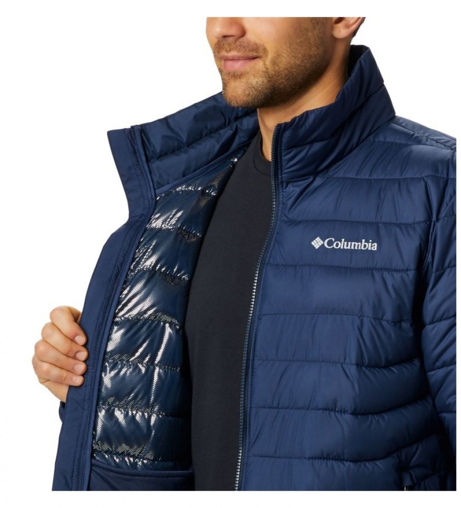 Jaqueta Columbia Powder Lite, azul-marinho / Omni-Heat /