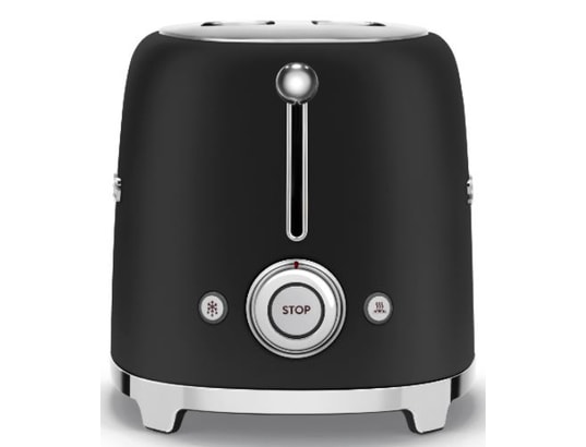 SMEG - Grille pain TSF01BLMEU noir mat 2 fentes design années 50
