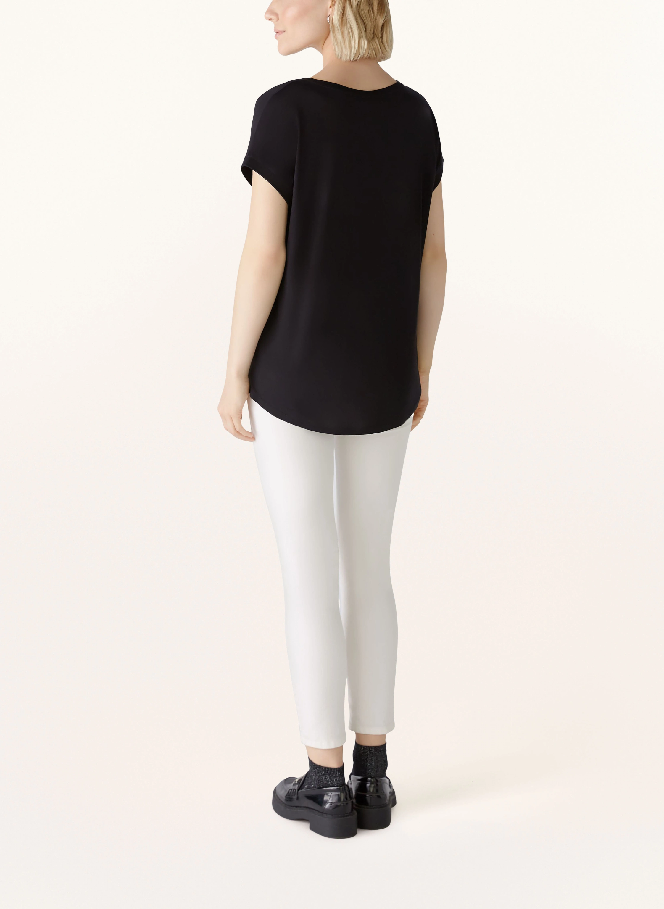 oui Blusenshirt im Materialmix