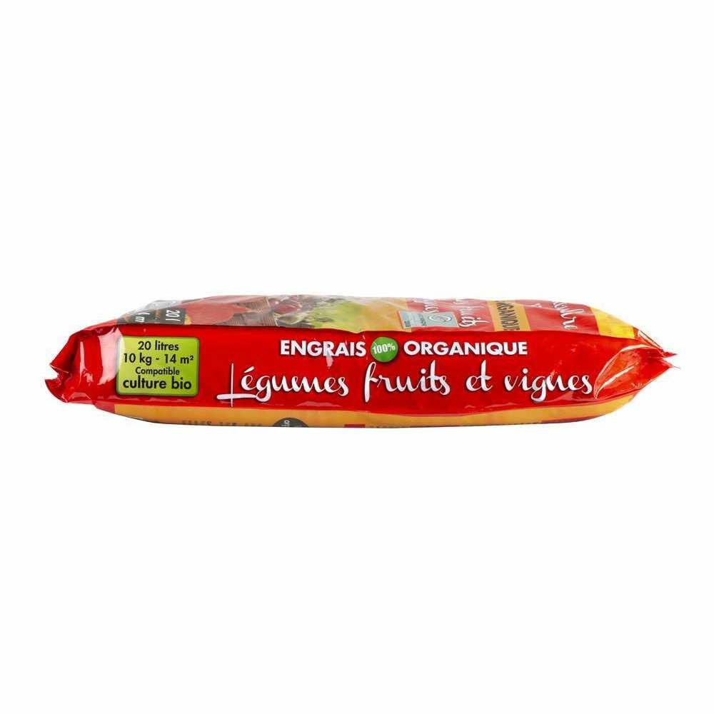 Engrais organique pour légumes fruits et vignes - sac de 20 litres