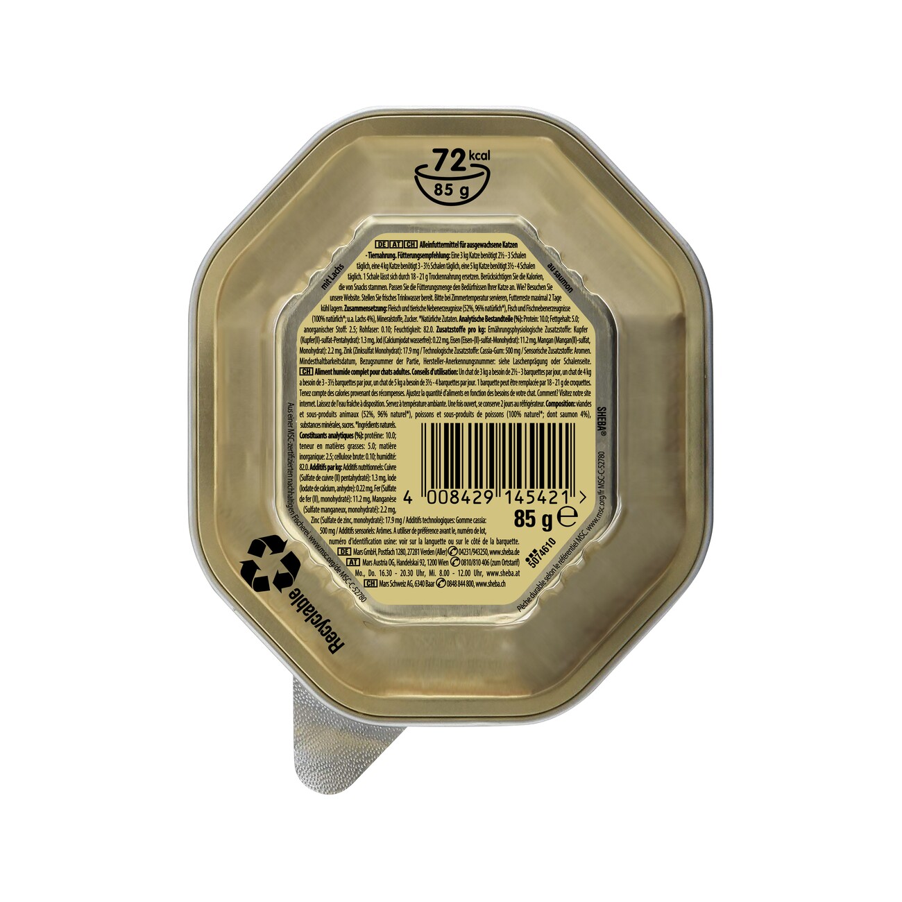 Sheba Finesse Feine Pastete 22x85g Lachs